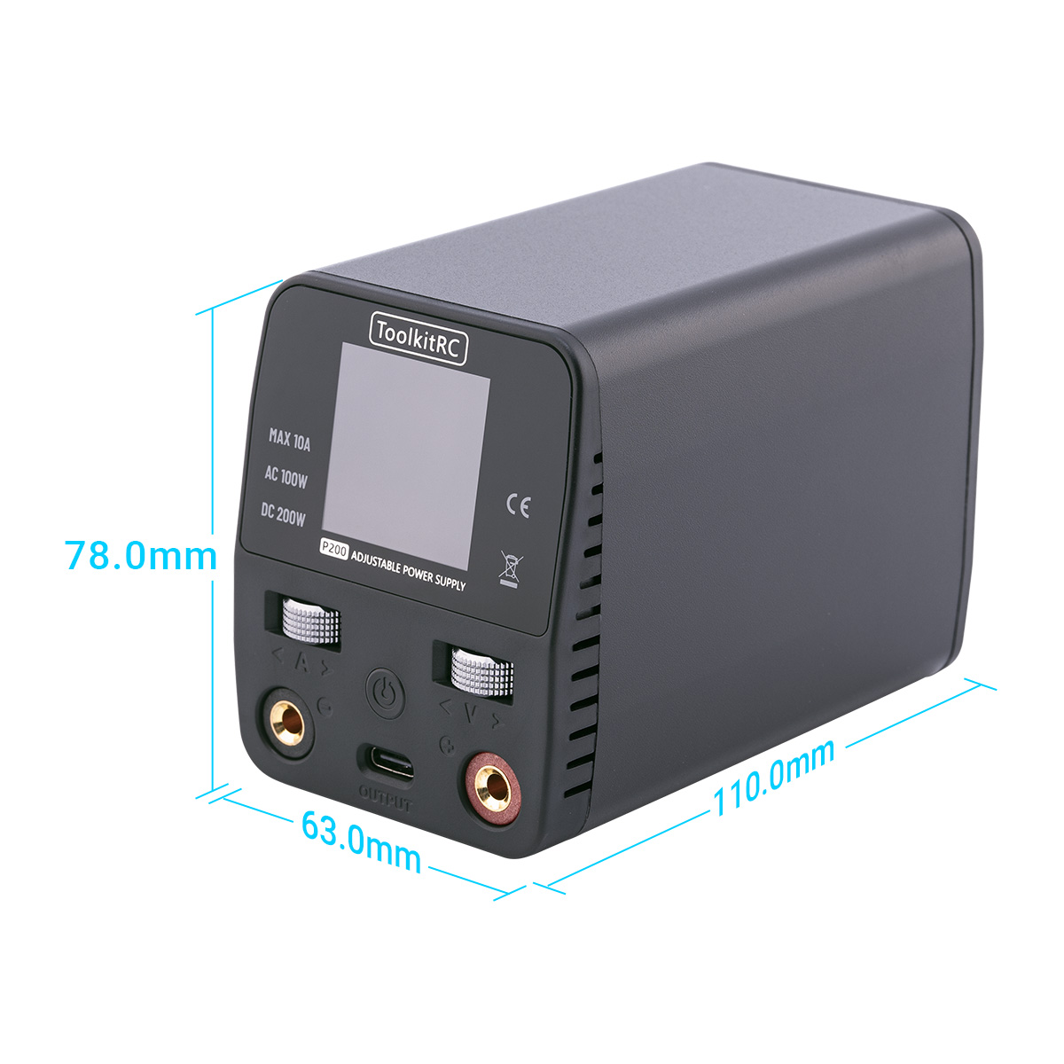ToolkitRC P200 V2 電源アダプタ 30V A - Programmable Dc Power Supply 30V 10A のレビューと価格