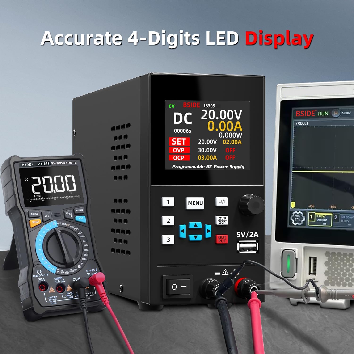 BSIDE DC 実験室用安定化電源 プログラマブル 30V - Programmable Dc Power Supply 30V 10A のレビューと価格
